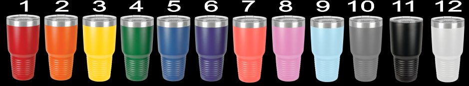 30oz tumbler color options