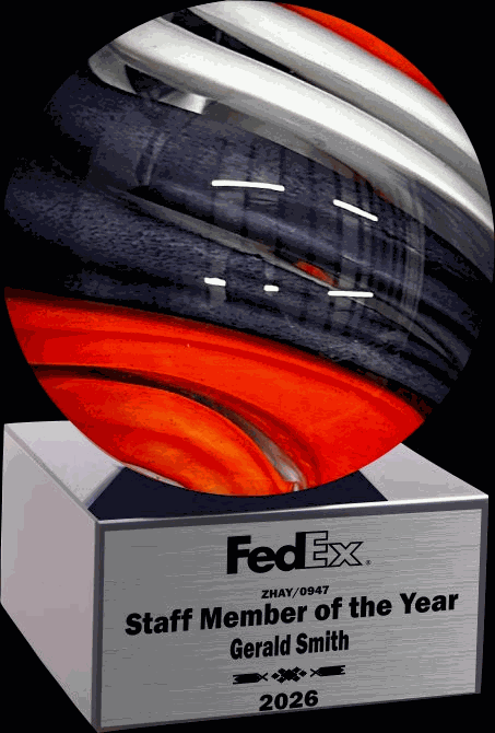 Glass Globe Award w/ Marble Base
