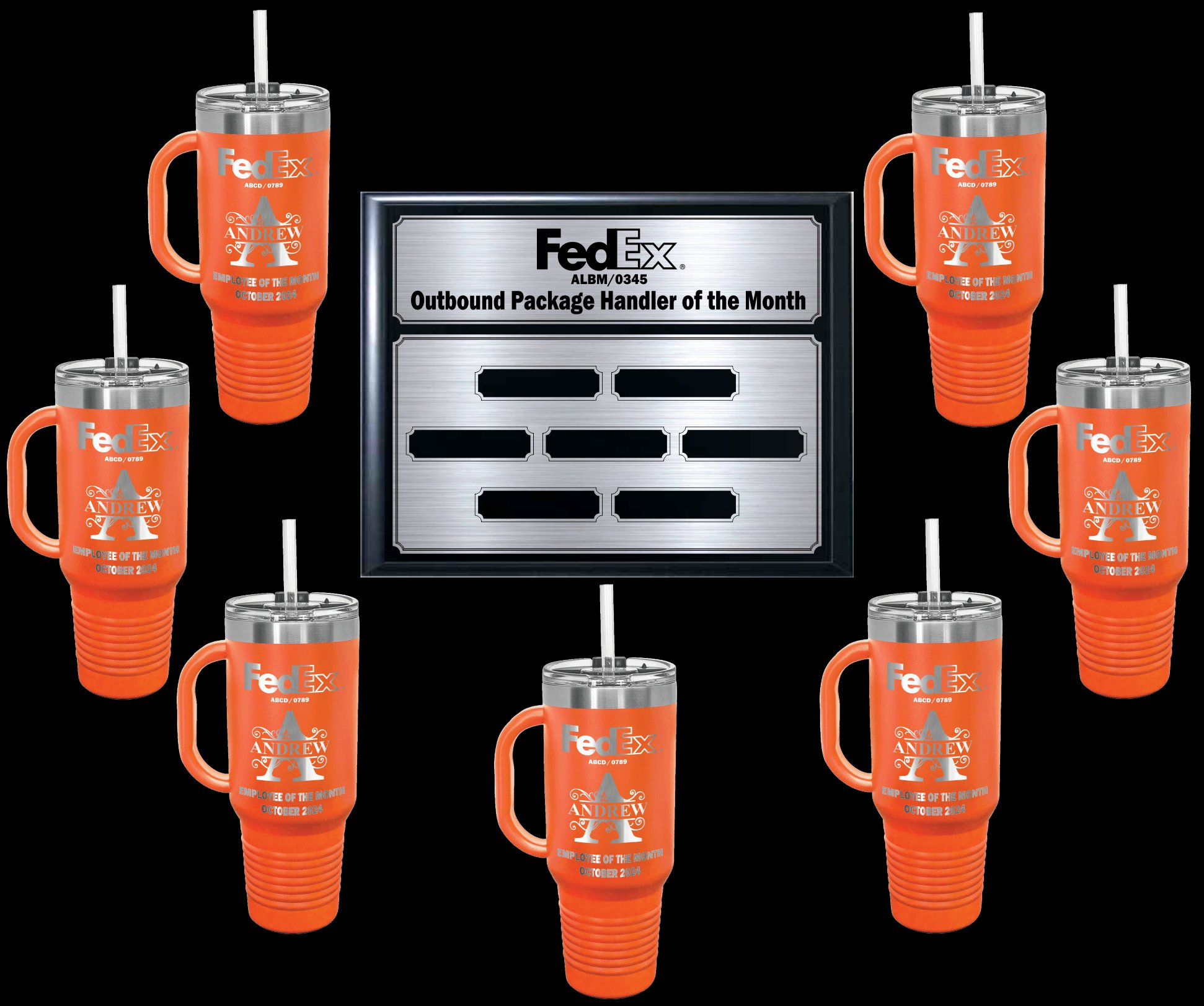 7-Month 40oz Travel Tumbler Bundle — Orange